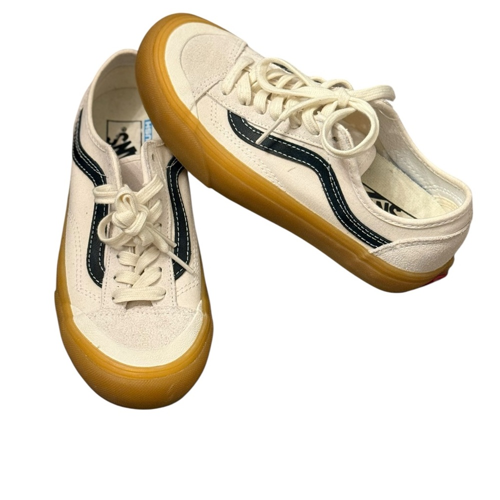 Vans Old Skool 36 Decon SF marshmallow and Navy with a gum sole NWOT - Picture 3 of 14